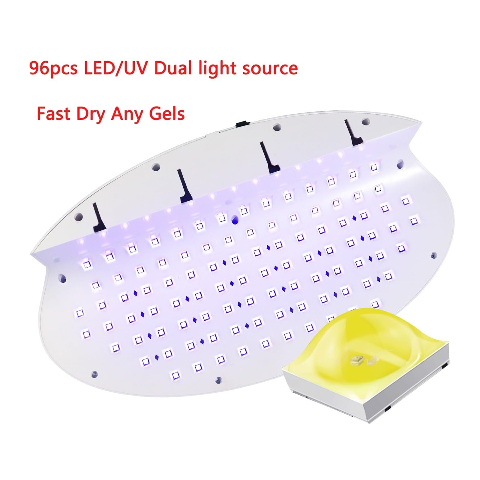 Lampa UV do paznokci, Lampa LED UV do paznokci 96 LED Suszarka do paznokci UV LED Lampa do paznokci o dużej mocy Maszyna Ekran LCD Inteligentny czujnik o dużej pojemności Pro Utwardza ​​wszystkie żele