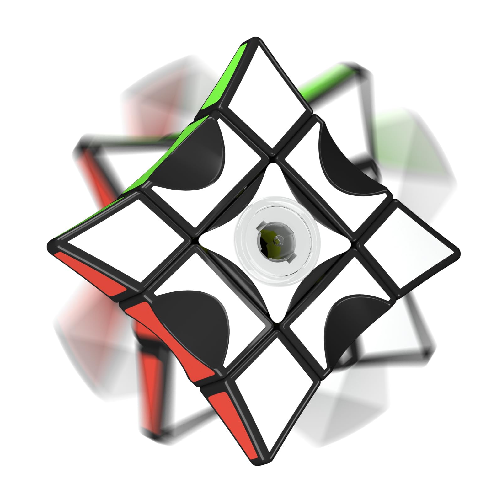 1x3x3 Fidget Cube Spinner- Fingertip Rotator 2 in 1 for kids, Fast Cube Puzzle Spinner Rotatable Brain Teasers Spinning Toy Stress Relief for Adult , Kids and for Travel Toys (Black)