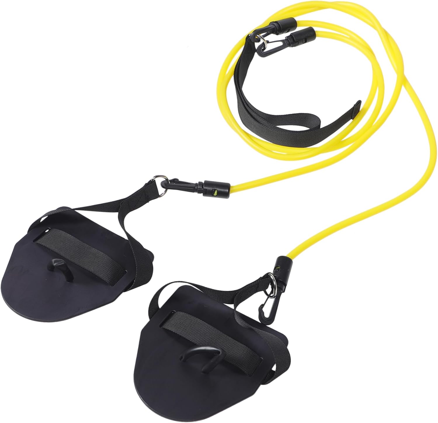 2pcs Swimming Resistance Band Fitness Resistance Bands Swim Lessons Equipment Swimming Training Belt Swimming Training Cord Set Bungee Cord TPR Elastic Swimmer Yellow