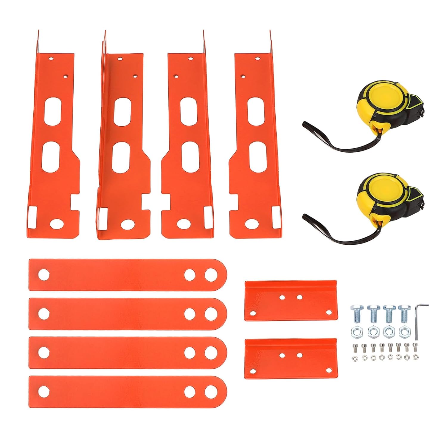 Wheel Alignment Tool Accurate Measurement Toe Plates with 2 Tape Measures Hanging Hole for Automotive Truck SUVs Aluminum Alloy