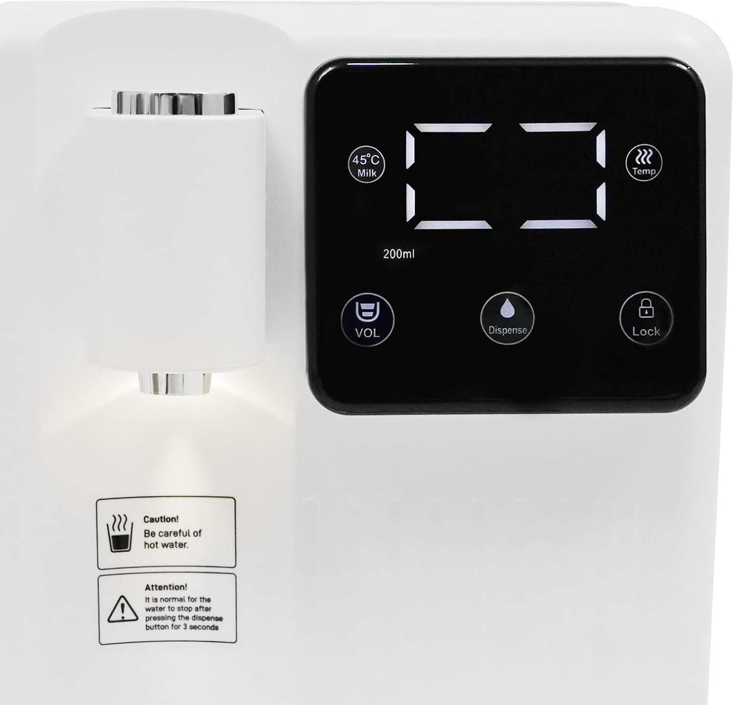 Instant Hot Water Dispenser, 3L Electric Tea Kettle, Large Water Boiler Maker, 3s Quick Heating and 13 Variable Presets Temperatures, with Child Locks & Night Lights