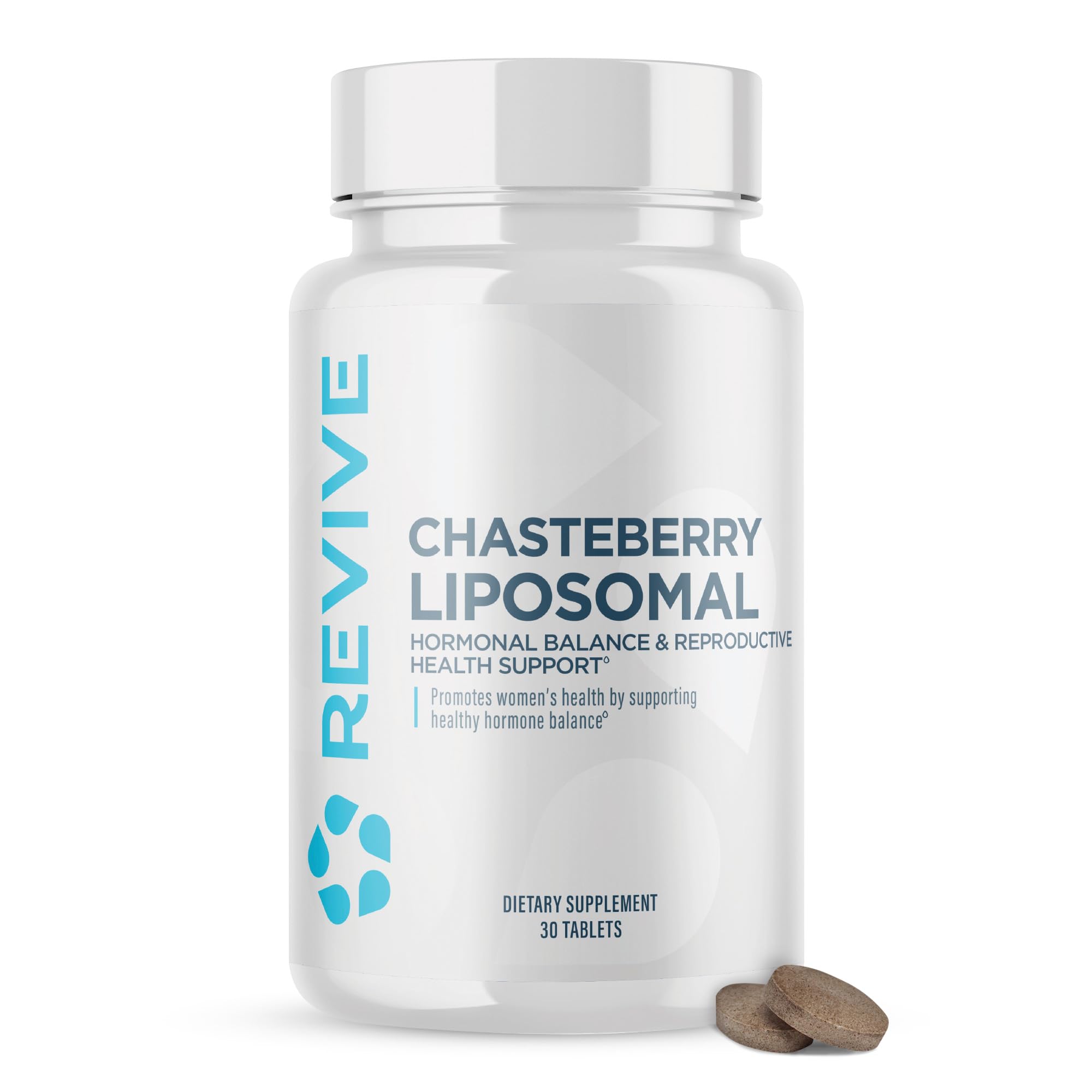 Revive MD Chasteberry Supplement for Women - Chaste-Berry Liposomal (Vitex Agnus-Castus) - Supports Women's Health, Hormone Balance & Fertility (30 Tablets, 30 Servings)