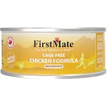 FirstMate Wet Cat Food Limited Ingredient Cage-Free Chicken Formula Grain Free, High Protein, Single Ingredient, Canned Cat Food 3.2 oz Case of 24