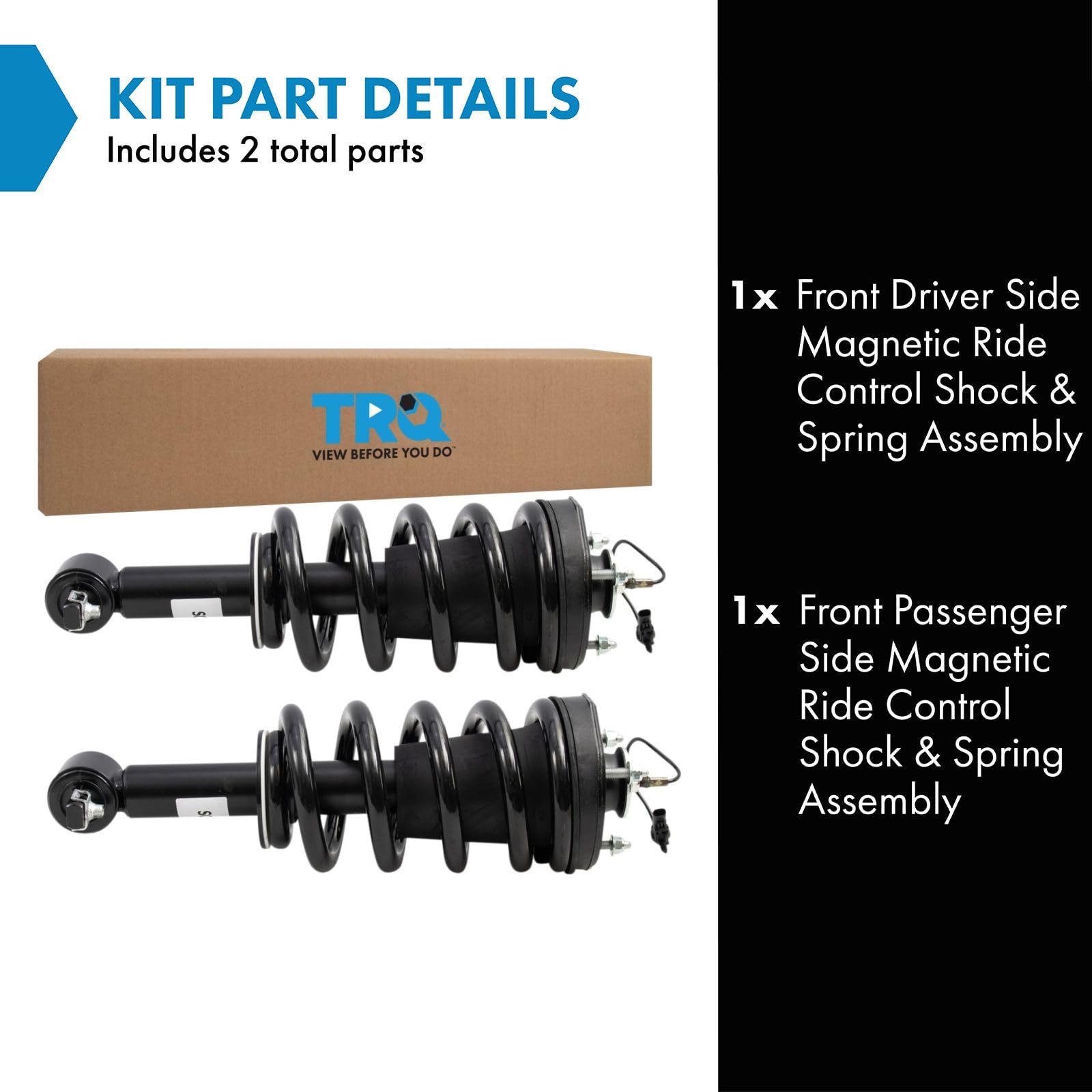 Amazon.com: TRQ Front Loaded Shock Strut Spring Assembly LH