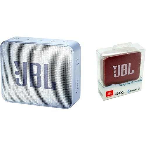 JBL GO2 - Waterproof Ultra Portable Bluetooth Speaker - Gray & GO2 - Waterproof Ultra Portable Bluetooth Speaker - Red