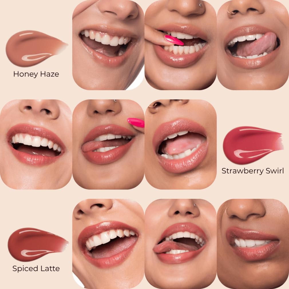 Light Up Lip Oil Stick with Bakuchiol & Vitamin C | Brightening and Hydrating Lip Care Gloss | Reduces Pigmentation and Glossy Shine | Lip Oil For Women | 602 Barely Berry - 2.5g 2 61NJfpP881L. SL1010