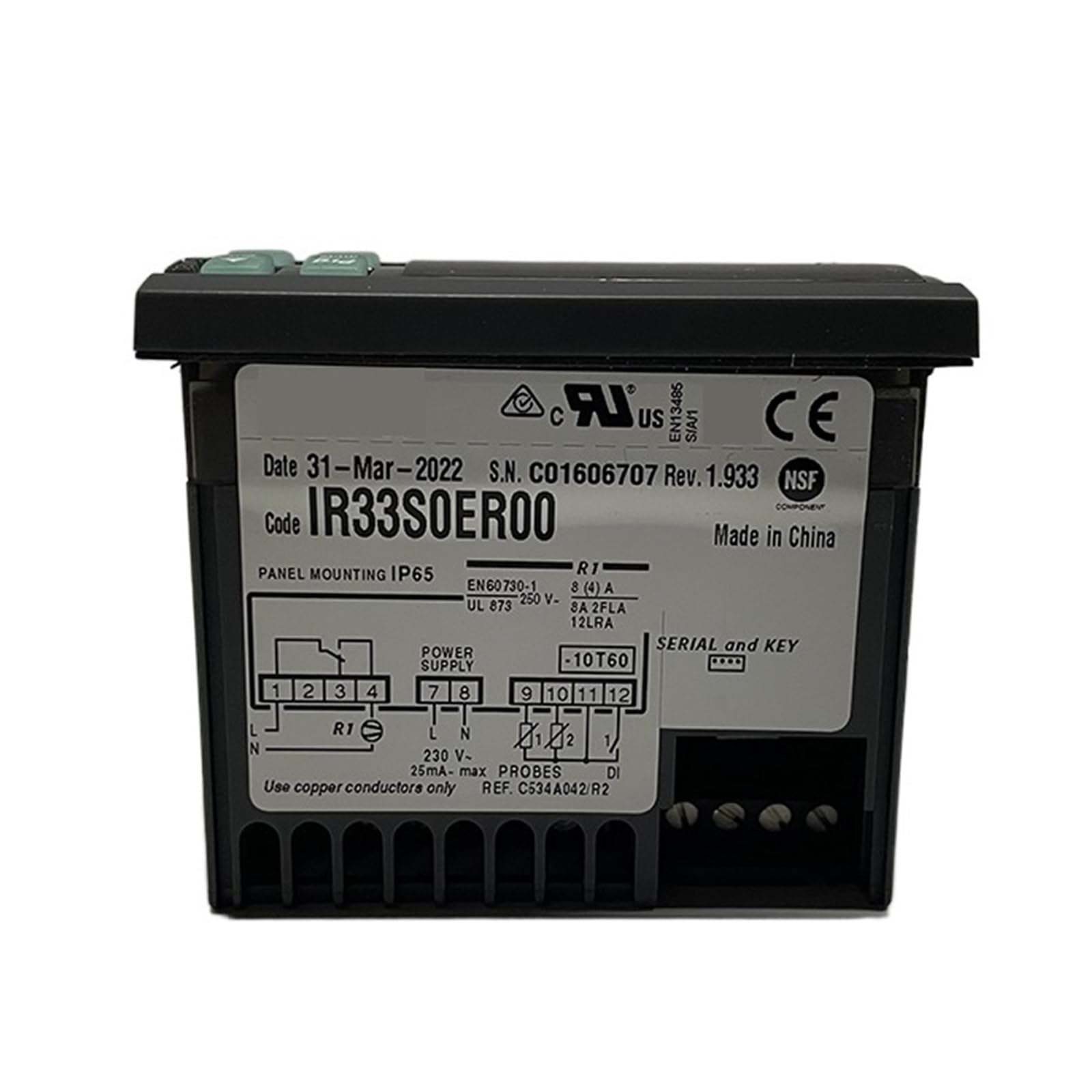 Termostat z pojedynczym wyjściem do wskaźnika regulatora temperatury lodówki IR33S0ER00 IR33F0ER00 (Ir33s0er00)