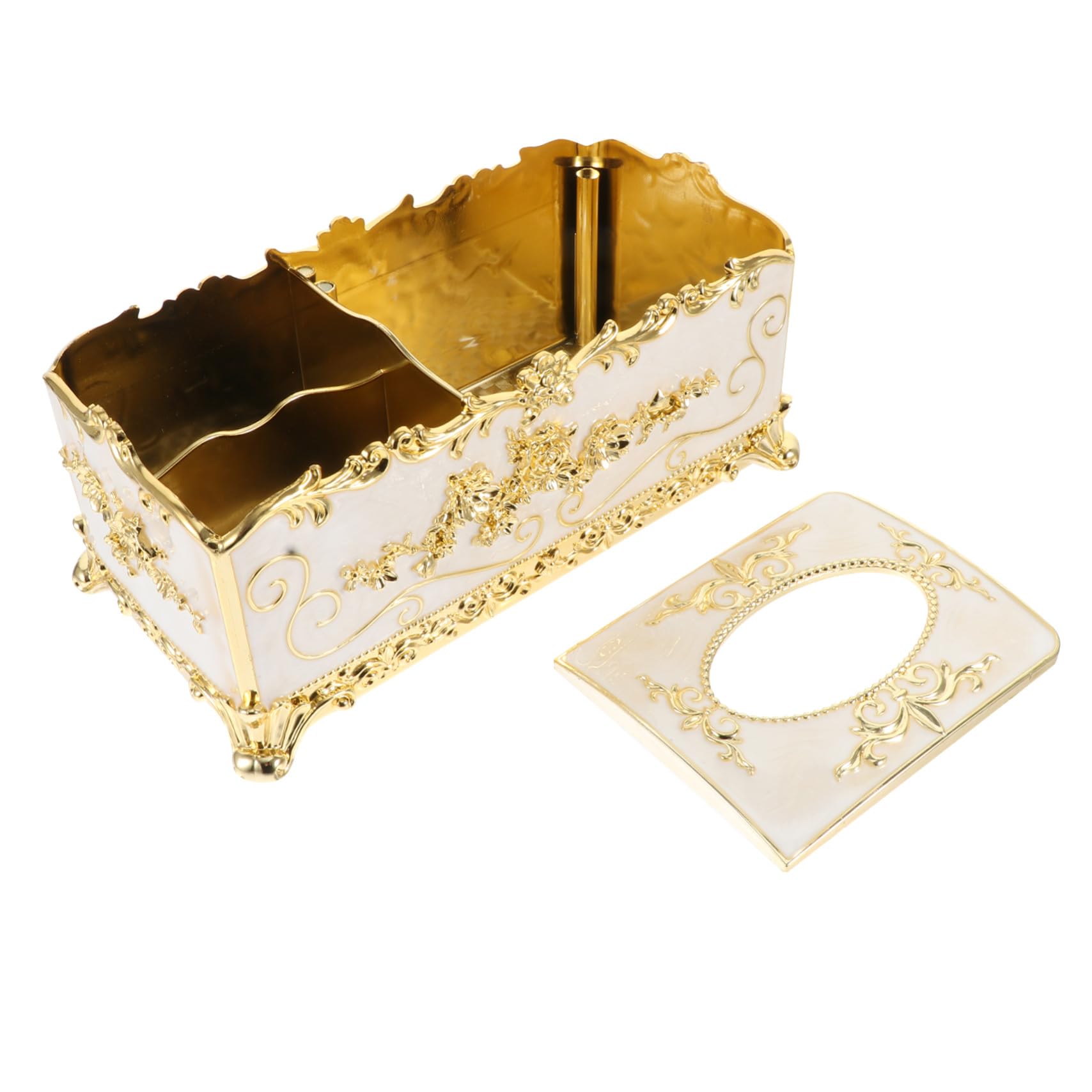 Gatuida Boîte à Mouchoirs Élégant pour Maison Étui à Mouchoirs Style Européen Porte-mouchoirs Facile Utilisation avec Couvercle Magnétique