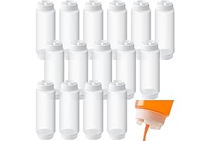 Condiment Squeeze Bottles 32 oz | Pack of 8 | Commercial Grade...