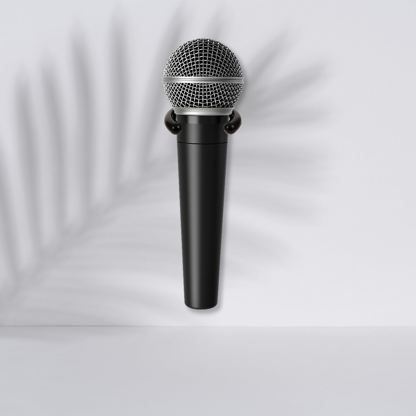Homoyoyo Crochets Suspendre Maintien Ferme Lot de 4 pour Microphone en Plastique Noir Petit Format Maison ou L'hôtel