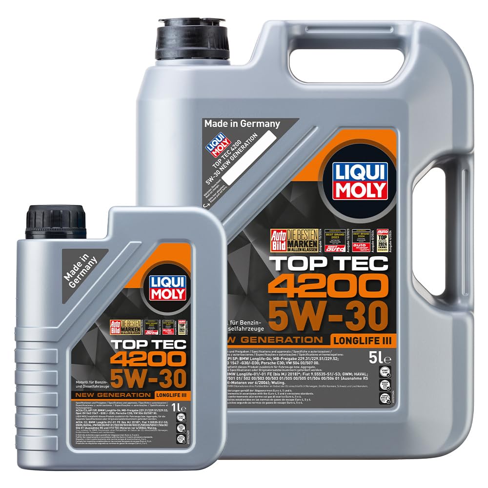 Liqui Moly Top Tec 4200 Motoröl 5W-30 6 Liter (5L+ 1L)