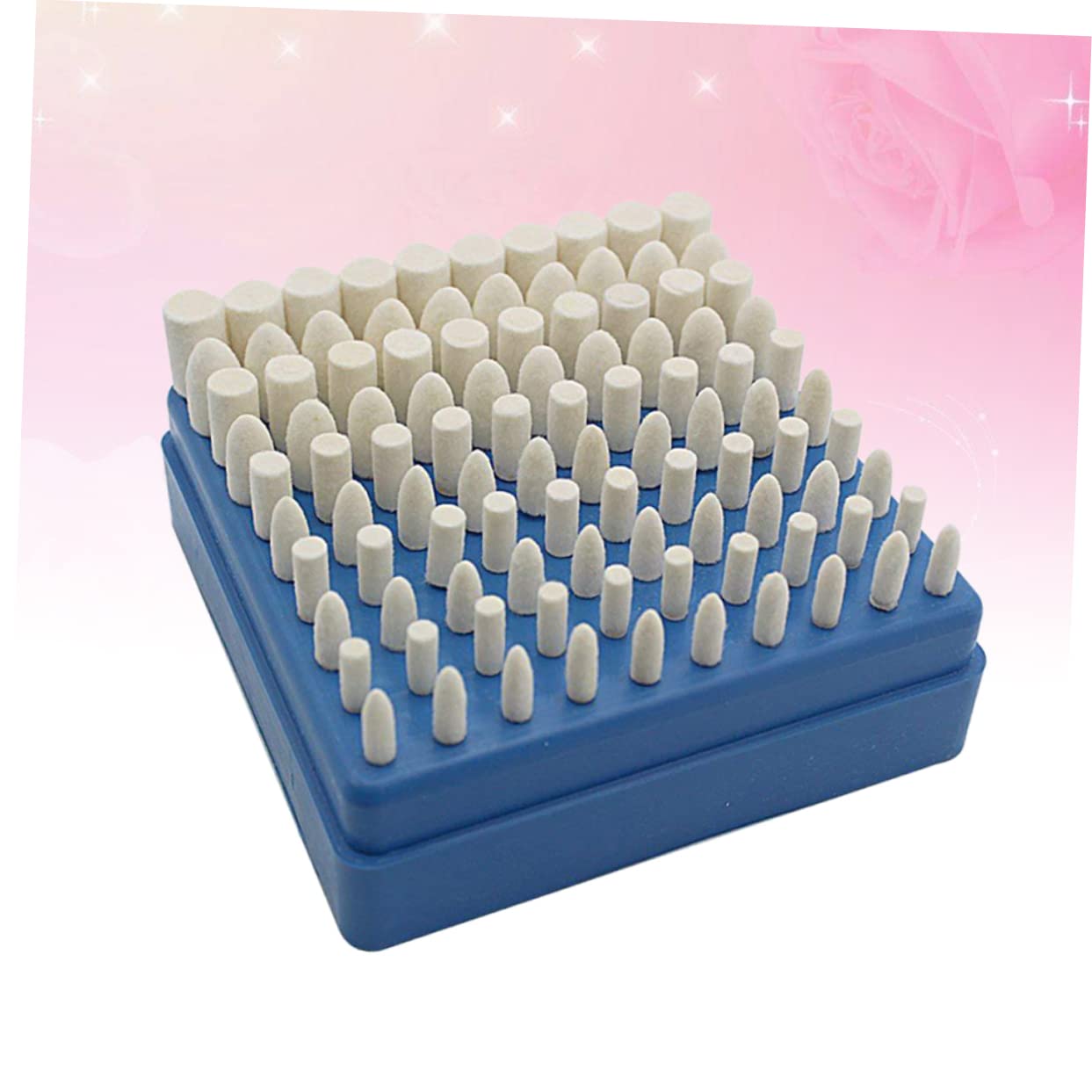 Ciieeo 100pcs Polishing Buffing Wheel Wool Wheels for Stainless Steel Glass Jewelry Beauty Equipment