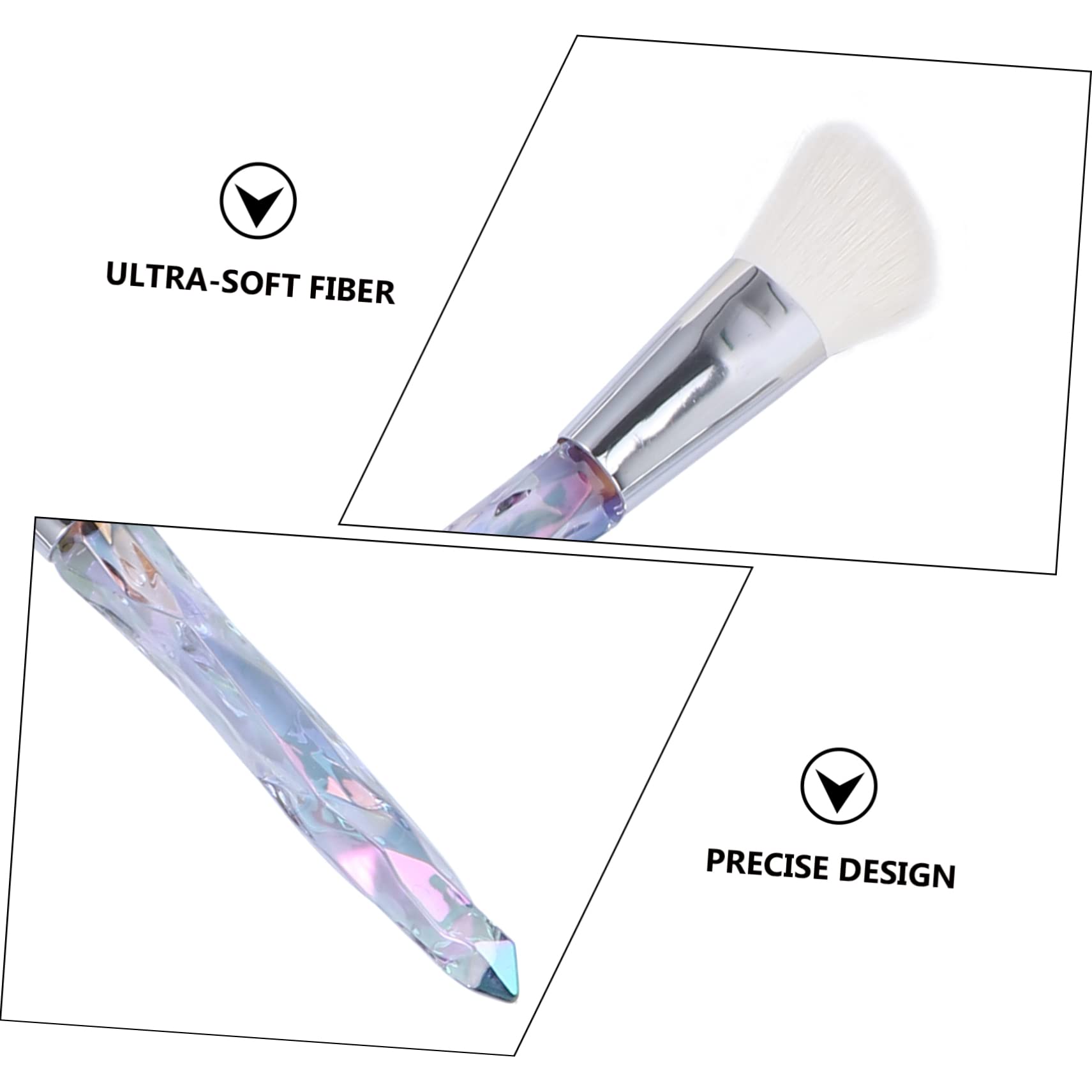 Didiseaon 20piezas Pinceles De Maquillaje Profesional Mango Transparente Para Facial y De Accesorios De y Fáciles De Limpiar