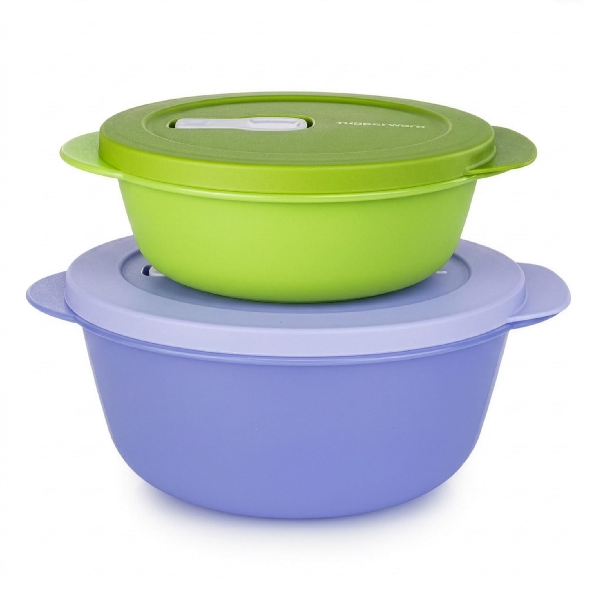 Generisch TW CrystalWave Mikrowellenbehälter Set – 1,3 L Flieder & 560 ml Grün, BPA-freie Vorratsdosen mit Dampfventil, Mikrowellengeeignet, Auslaufsicher & Spülmaschinenfest (inkl. Geschenk-Artikel)