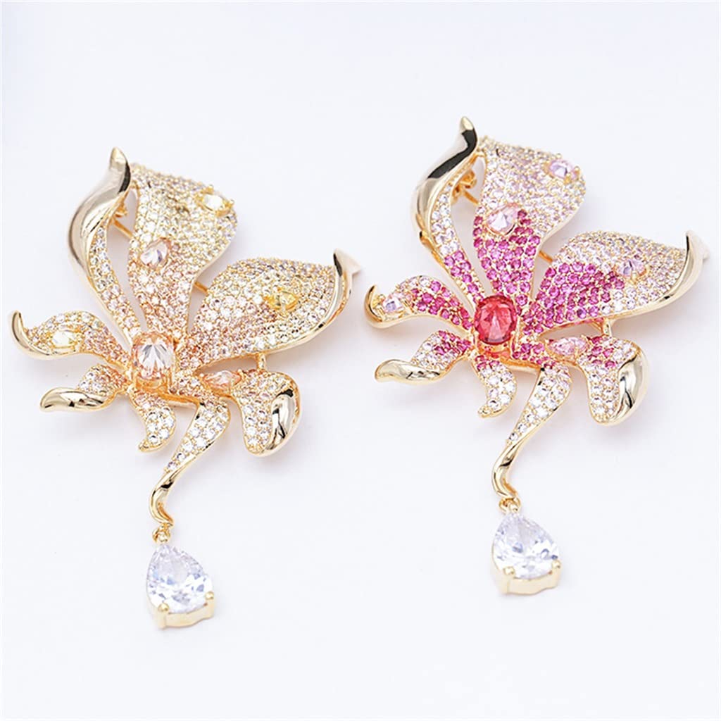 Broche de Flor Rosa Amarilla, Pin para Solapa con Insignia, alfileres y broches para Mujer, Accesorios de Ropa, Regalos, Accesorios de Ropa