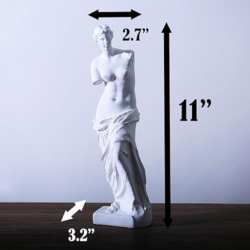 Miniatura 3 de A.F.N.A.L Venus de Milo - Estatua de decoración de mesa, regalo de decoración de mesa, mitología griega y romana, figura clásica de diosa interior