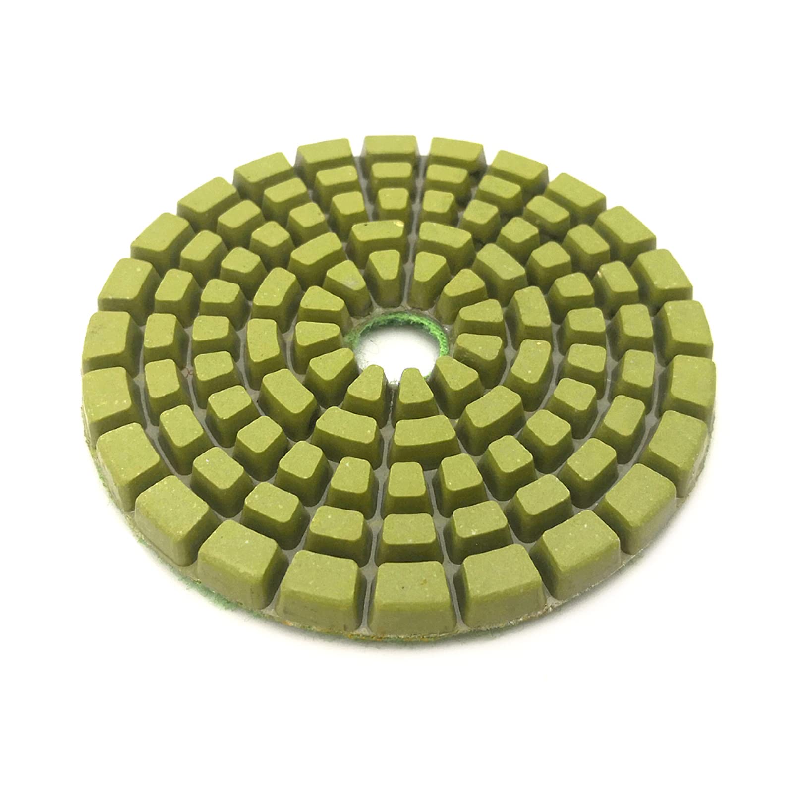 Almohadillas pulidoras de diamante, Juego de 7 almohadillas de pulido de diamante de 4 pulgadas for suelos de hormigón, mármol, espesor de 6 mm, discos de pulido húmedo, piedra de pulido LW03(500)