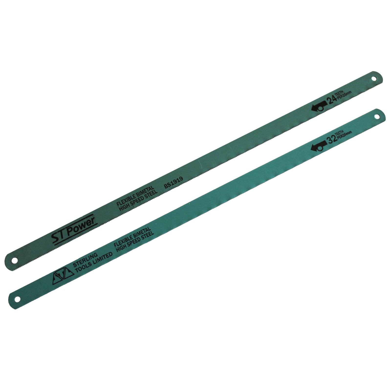 10 Mixed Hacksaw Blades 5 x 24 5 x 32 TPI Bi-Metal Shatterproof HSS 12" 300mm by AllTrade Direct by AllTrade Direct