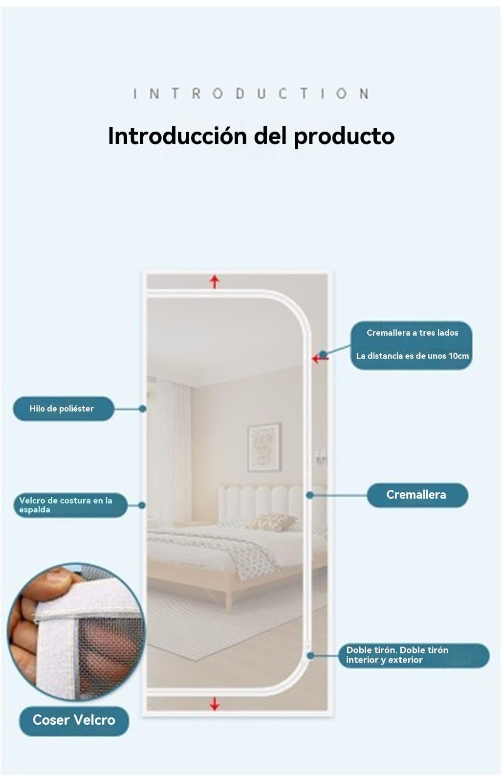 Puerta For Mascotas, Rejilla For Gatos,Puerta De Balcón, Rejilla Protectora For Gatos Engrosada, Mosquitera For Sala De Estar, Dormitorio, Cocina, Terraza, Puerta De Rejilla (Negro, 85x205cm)