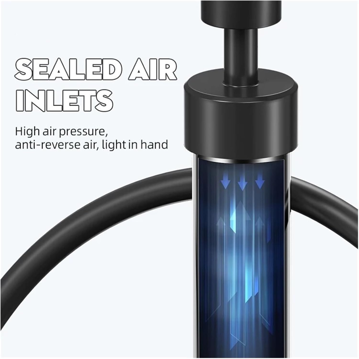 Bike Floor Pump MAX130PSI Powerful Ergonomic Inflator Road MTB Bikes