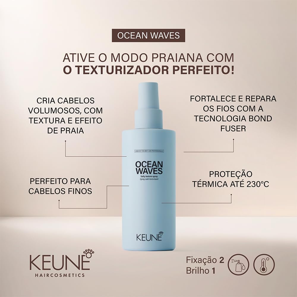 Keune Style Texture Ocean Waves Salty Texture Spray 200ml - spray z efektem plaży
