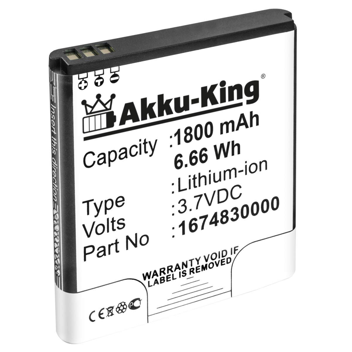MOBILOTEC Akku kompatibel mit Falk IBEX 25|IBEX 32 Li-Ion Akku, Li-Ion, 3.7 Volt, 1800 mAh