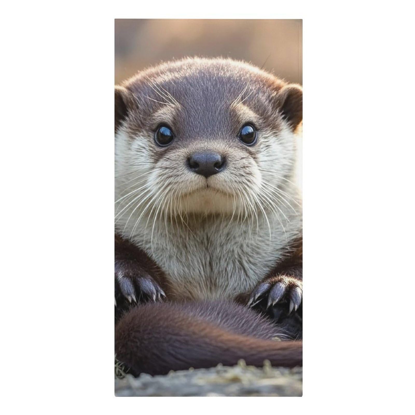 asbwuo Cute Otter Beach Towels Extra Large Quick Dry Absorbent