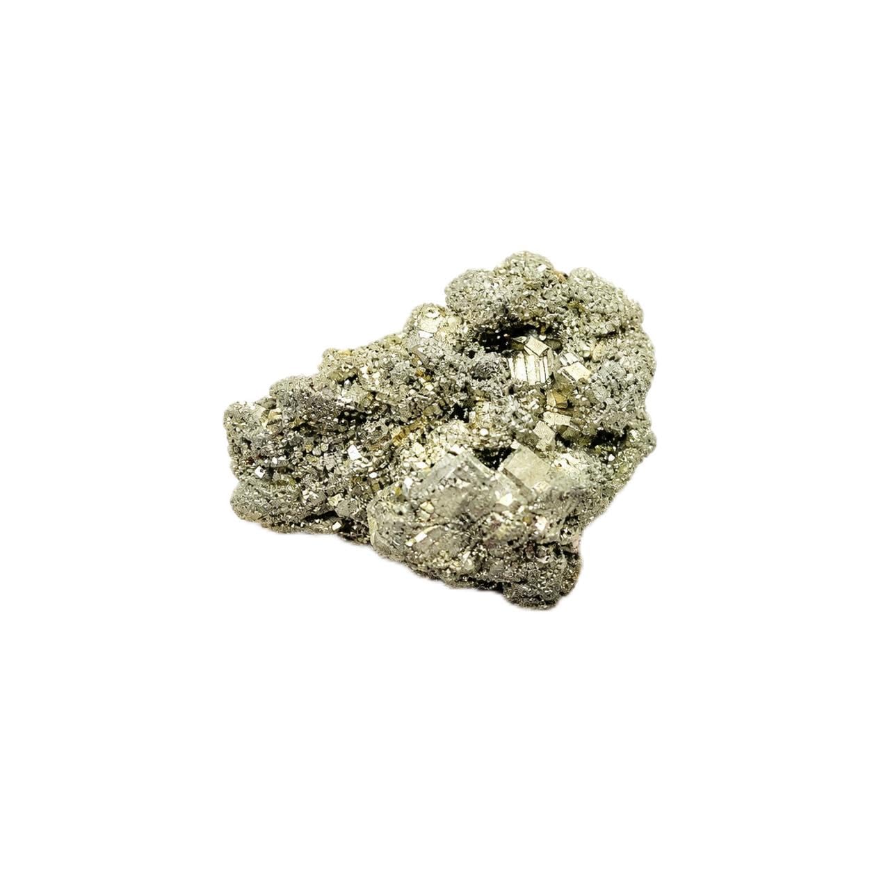 abyaz crystal creation natural peru pyrite cluster 30–40 g | metallic golden mineral specimen for home office décor, crystal collection, meditation & gifting | one natural cluster