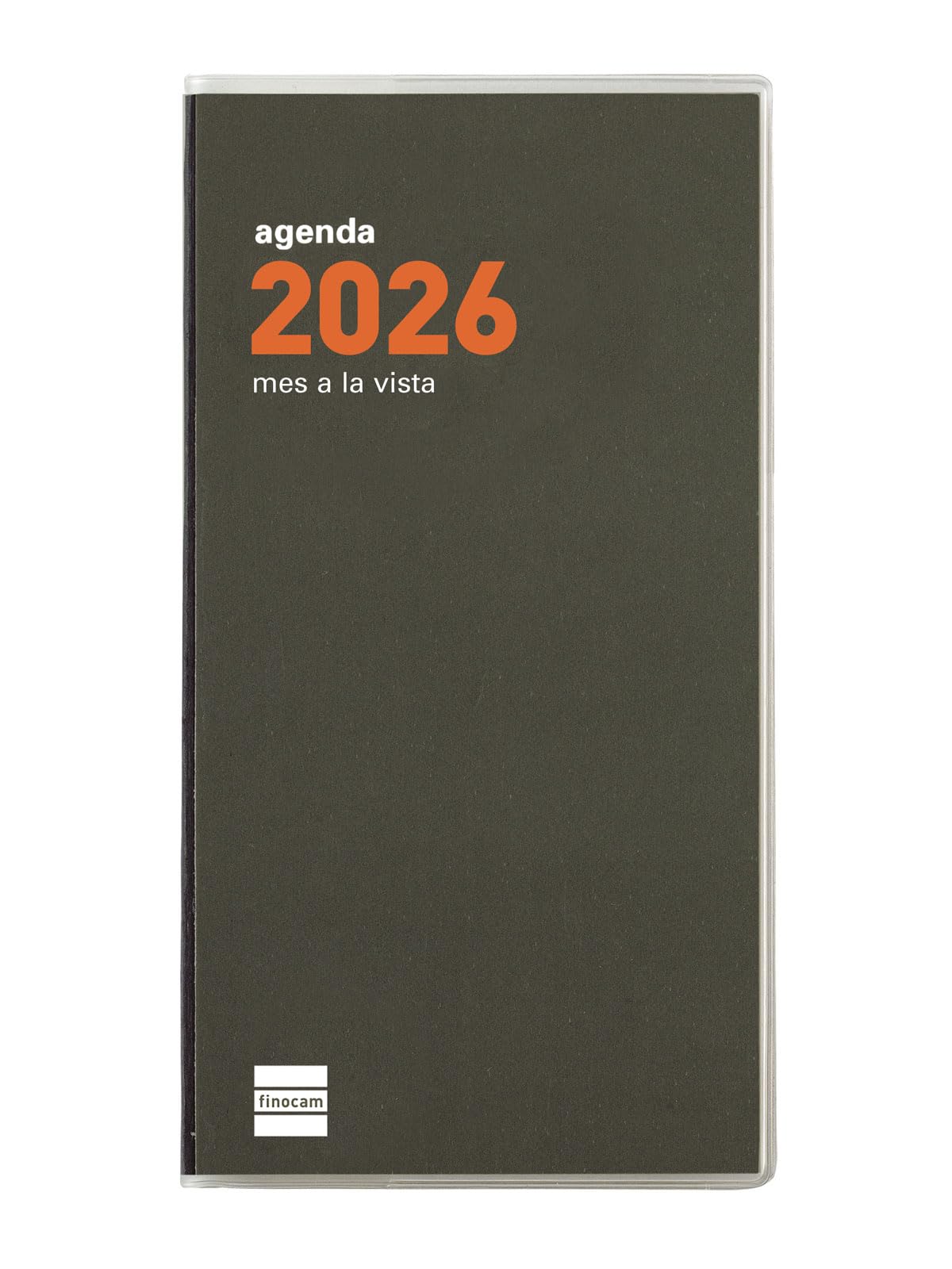 Finocam - Classic Nova 2026 Diary Week to View Horizontal January 2026 - December 2026 (12 months) Catalan Red