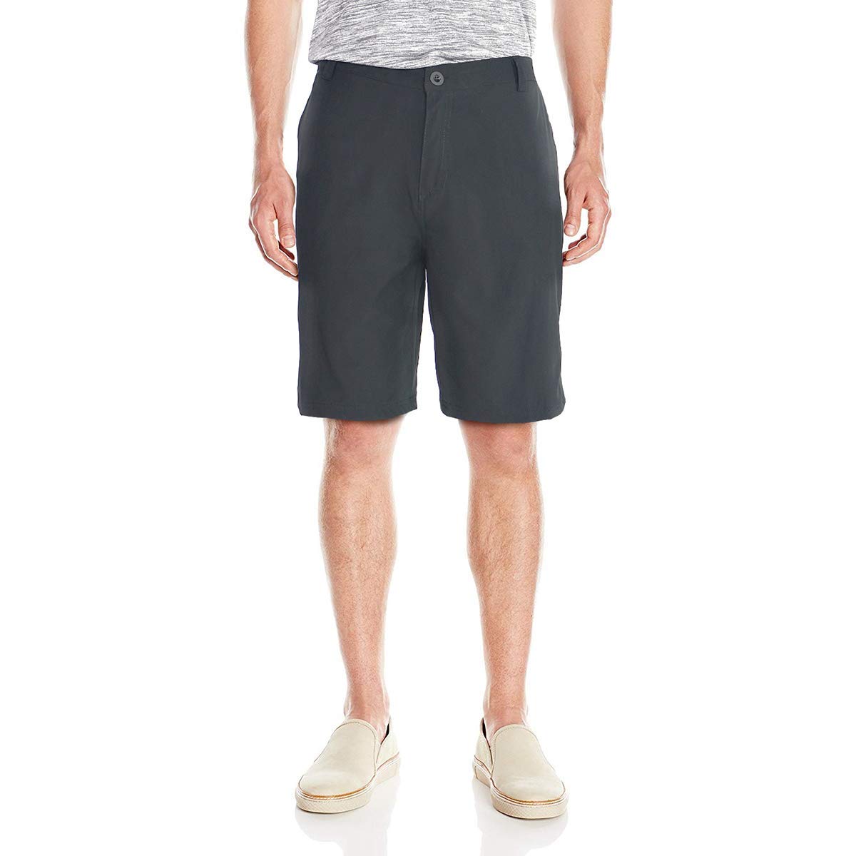 Facitisu męskie hybrydowe spodenki treningowe typu amfibian Quick Dry 21" Solid Casual Athletic Golf Short Pants