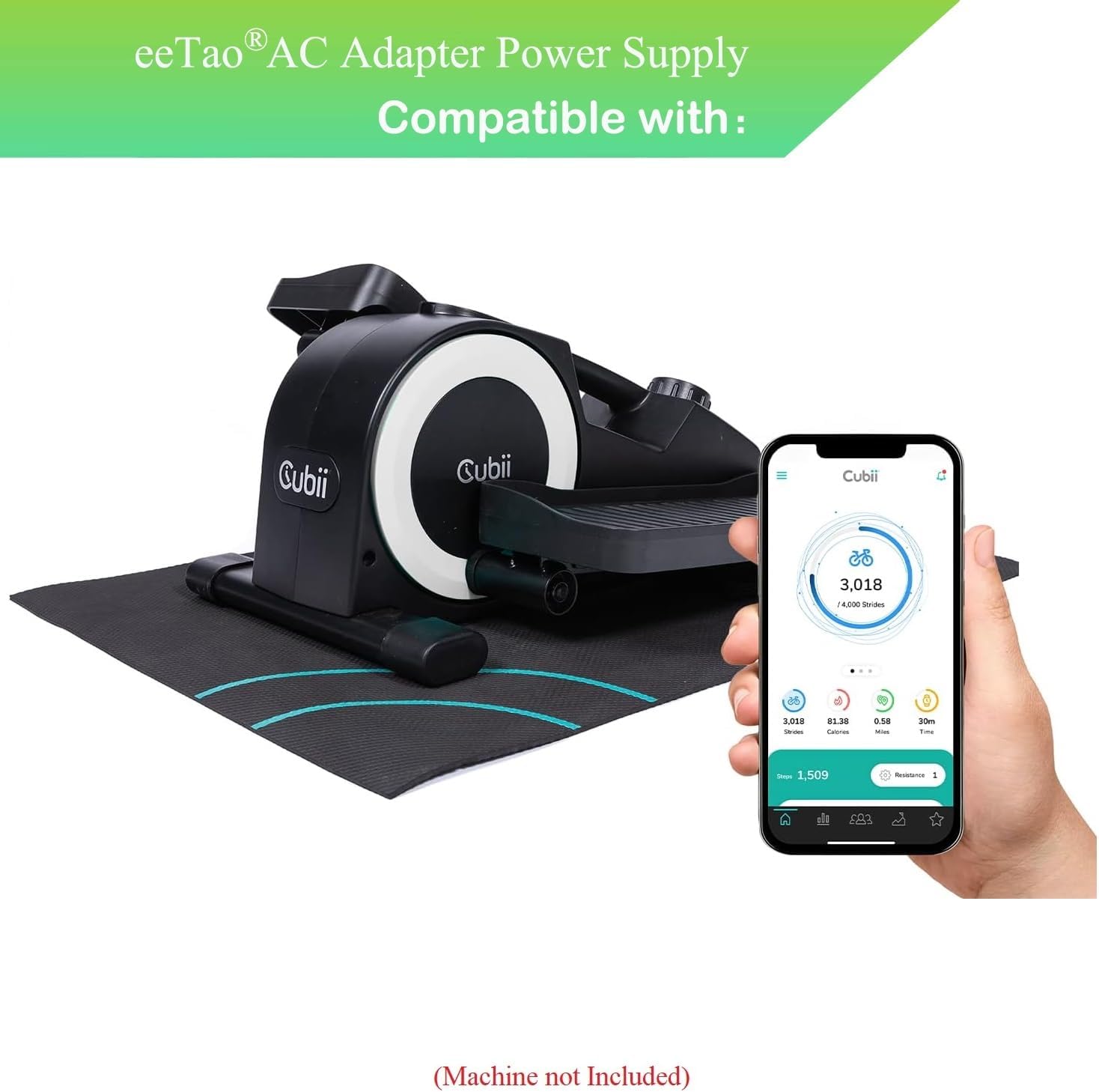 eeTao USB Power Adapter with foldable prongs