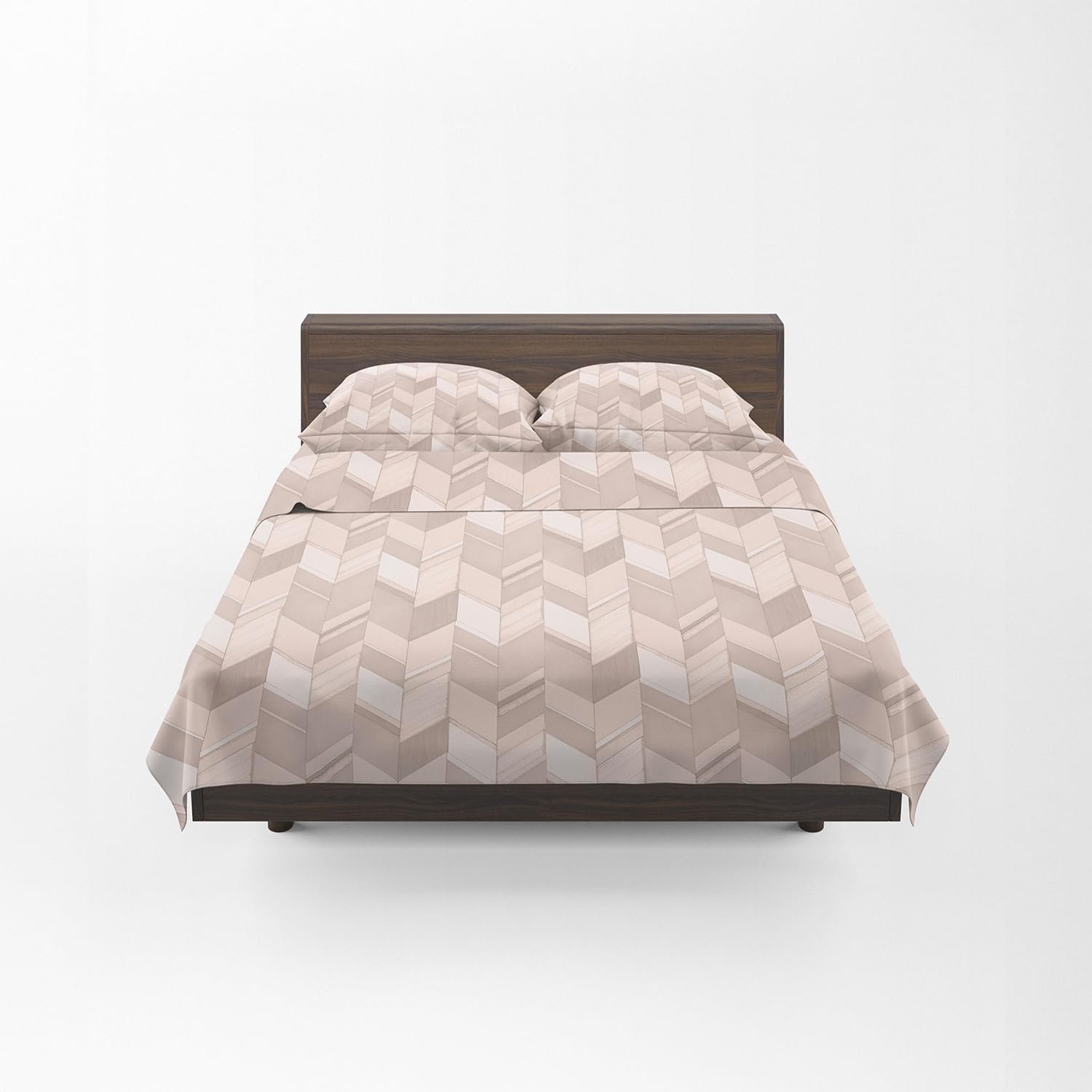 Osama Home Guzzini Classic – Percale Cotton Bed Set with Double Bed Sheets 180 x 280 cm + 1 Fitted Sheet with Fitted Sheet 125 x 200 cm Mattress 30 cm + 2 Pillow Cases for Bed 50 x 80 cm