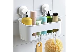 Luxear Suction Cup Shower Caddy for Maximum Organization and Storage