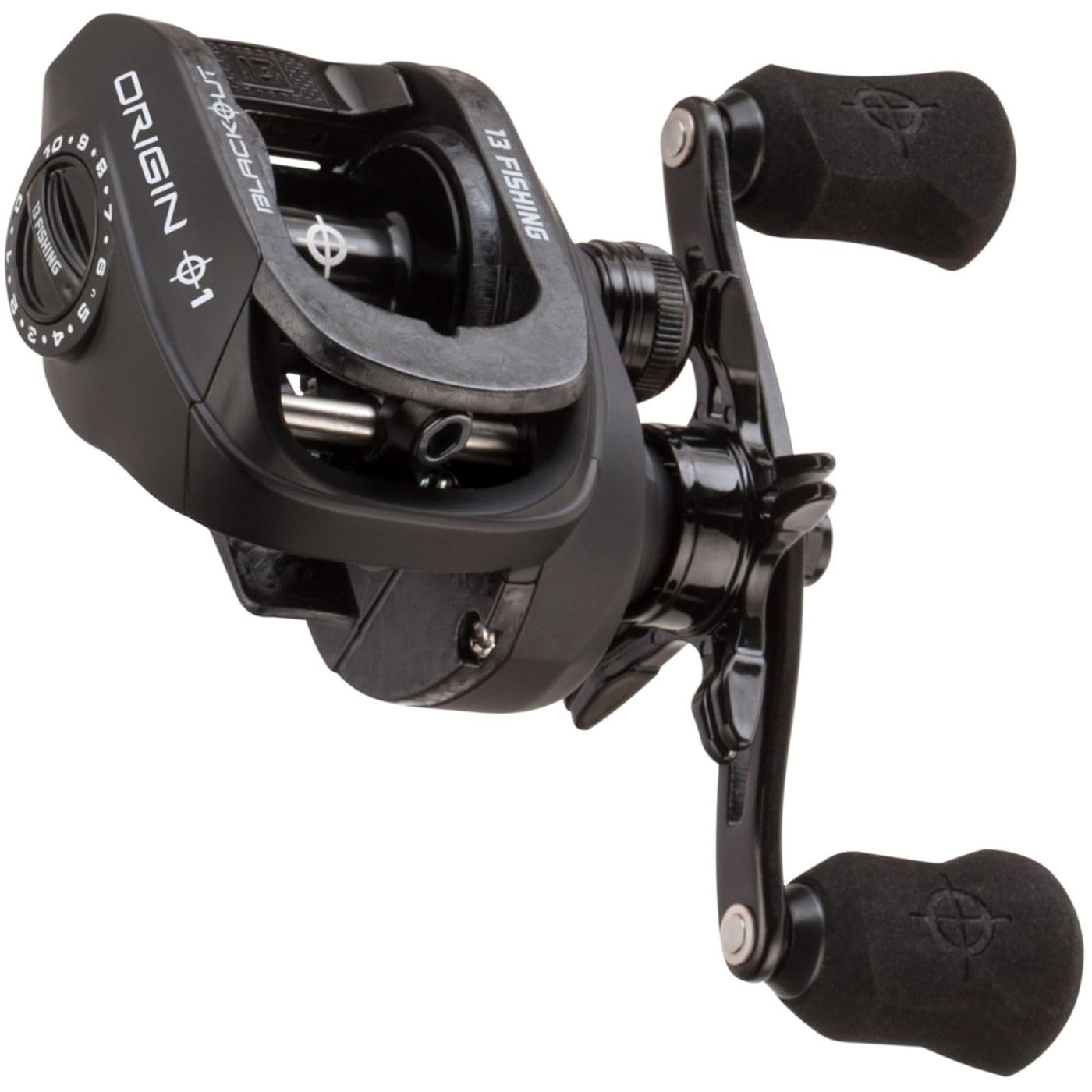 13 fishing origin fb casting reel - O1 Blackout Baitcast - 7.3:1 Gear Ratio - Left Hand Retrieve (100 Size) (Fresh) Model:JB8U50-300MU Size 18 and it also now Axolotl Hammock Ledge for