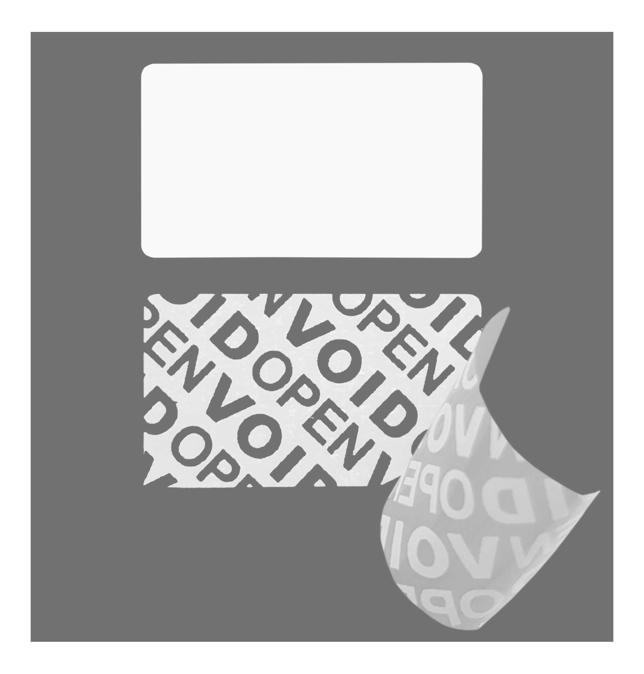 1000 pezzi – Sigilli 35 x 20 mm bianco – Etichette di sicurezza, etichette di sicurezza, adesivi per sigillo, sigilli adesivi, etichette per sigilli