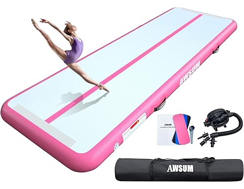 Inflatable Air Tumbling Mat With Electric Pump Best for Kids and Home Use!