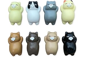 8-Pack Cat Refrigerator Magnets - Kawaii Kitchen Decor