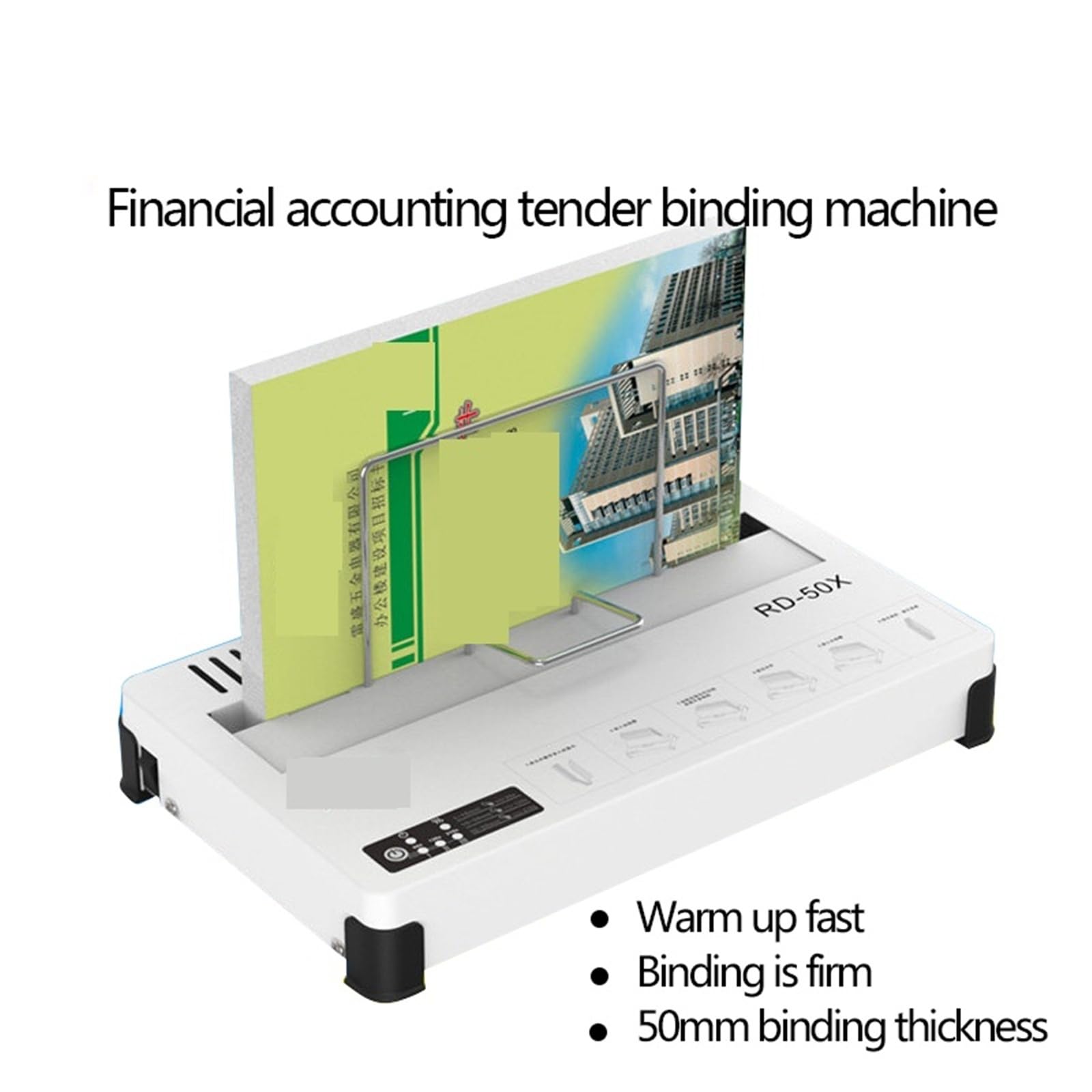 Rilegatrice, Rilegatrice automatica for colla a caldo A4 Rilegatrice wireless File Rilegatrice for libri finanziari Raccoglitore for ufficio 1pz