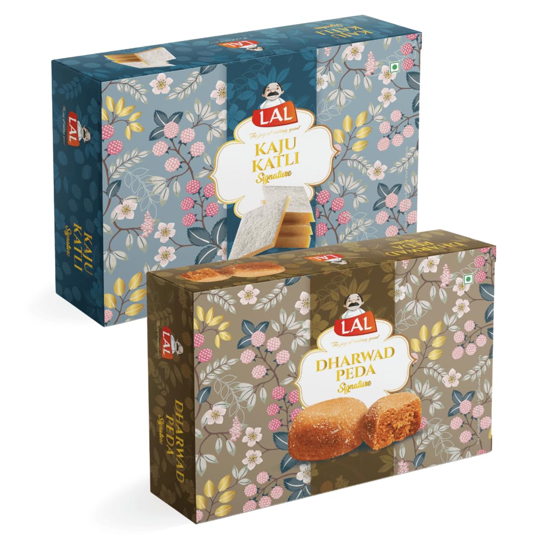 Lal Sweets combo pack of Kaju katli 400g & Dharwad Peda 400g || Made With Milk Solids, special kaju || Delicious and fresh