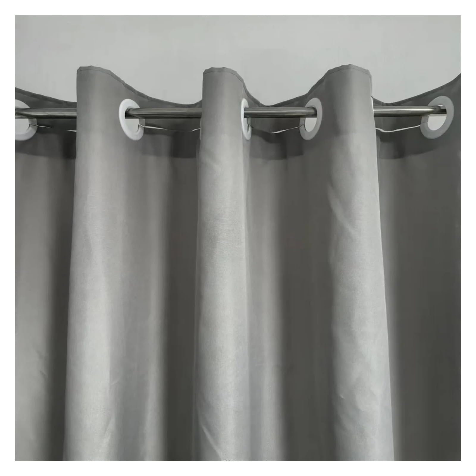 tenda doccia Tenda da doccia senza gancio, in tessuto resistente, for hotel, bagno in(WHITE,180x200cm)