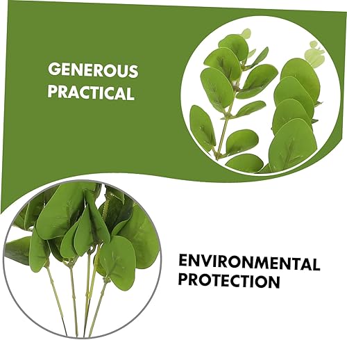 Miniatura 4 de 5 plantas verdes artificiales de imitación de hojas decorativas Zamioculcas para el hogar Navidad