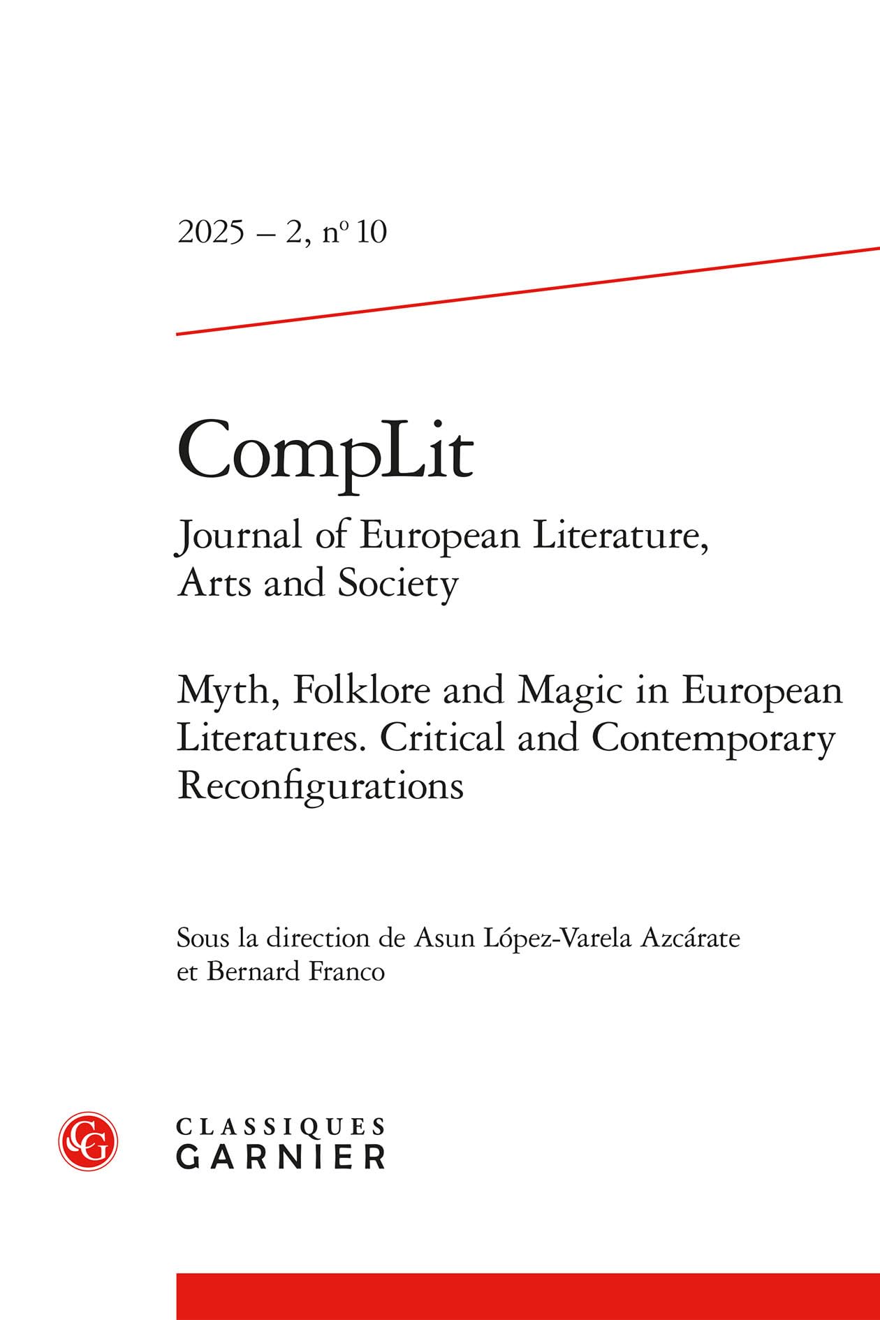 CompLit: Myth, Folklore and Magic in European Literatures. Critical and Contemporary Reconfigurations (2025) (2025 - 2, n° 10)
