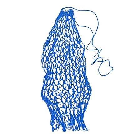 Street27? Horse Slow Feed Hay Net Bag Braided Nylon Horse Haylage Mesh Feeder M Blue