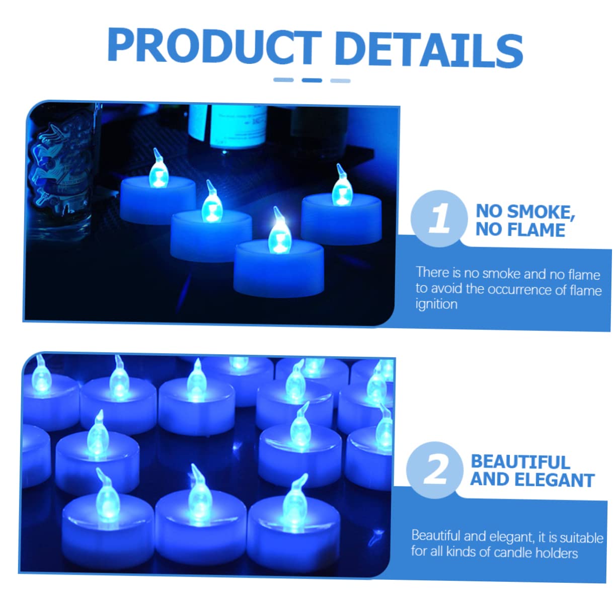 12 Pezzi Candele LED Tealight senza Fiamma con Luce per Decorazioni Casa e Feste Prolungata Naturale per Matrimoni e Accoglienti