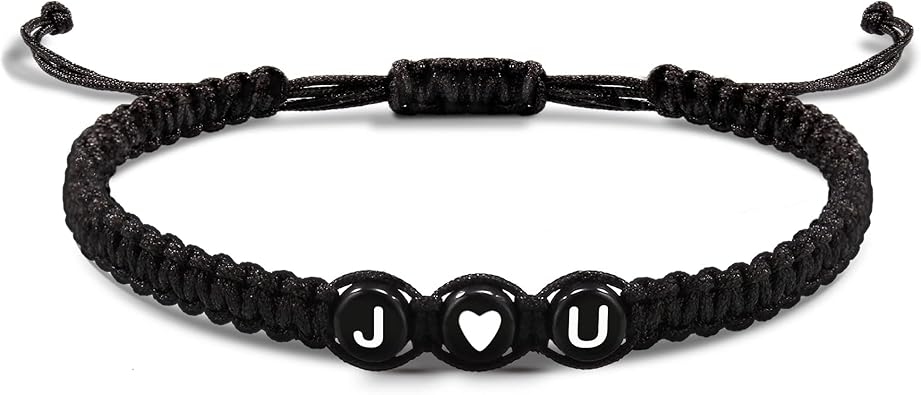Initial Bracelets for Women Men's Bracelets Gifts for Girlfriend Boyfriend Letter Bracelets I Love You Gifts for Her Him Best Friend Birthday Gift Christmas Jewelry
