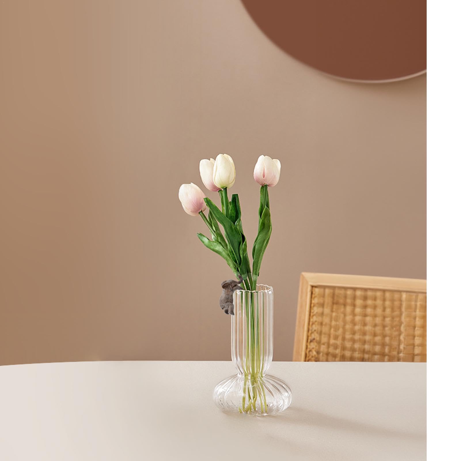 Amazon.co.jp: 象の樹脂プランターエッジ装飾、象の花のプランター置物 