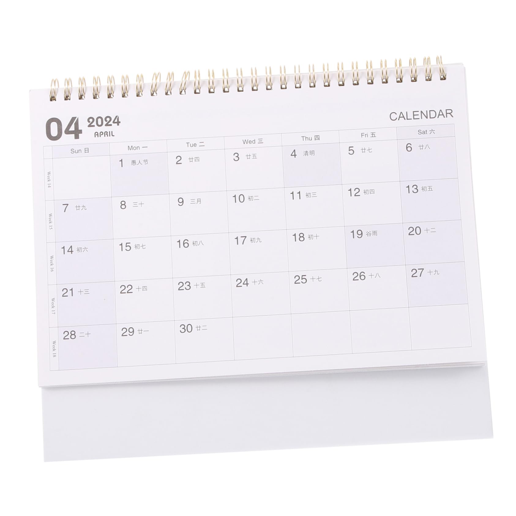 Lurrose 5stücke Tischkalender Mit Spiralbindung Modernes Design Für Schreibtisch Und Büro Dekorativer Tischkalender Oder Praktischer Jahreskalender Als Zur Neujahrszeit