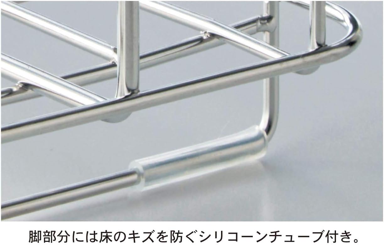 [ベルメゾン] バスラック バーに掛けられる ステンレス 浴室用ラック