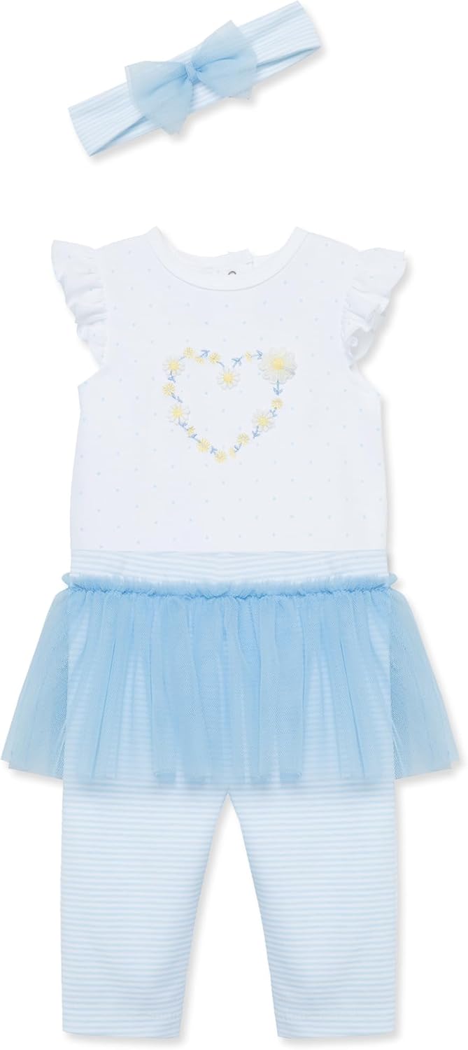 Little Me Baby Girls' Tutu Skirt and Legging Set, 3-12 Months - Image 3