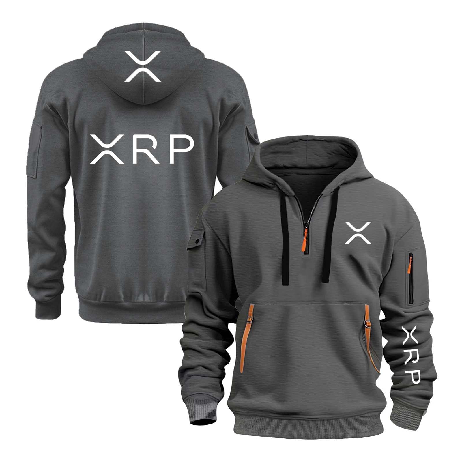 JANZBZSU Men's Jumpers Hoodies for Ri.pp.le X.RP Printing Sportswear Workout Outwear Tops Long Sleeve Sweatshirts Spring Autumn Jacket Hooded Coat Half Zip Hoody-SHSe||l